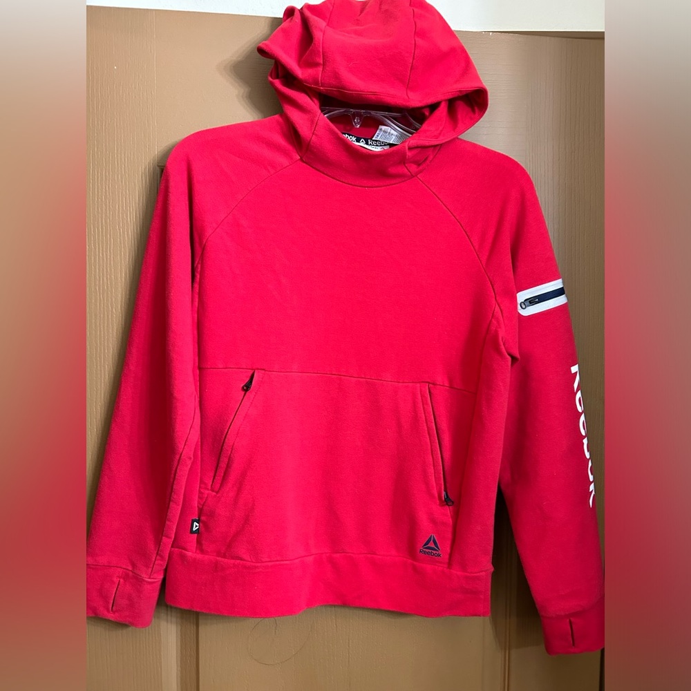 Red Reebok hoodie